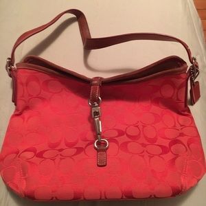 Watermelon Pink Coach Bag